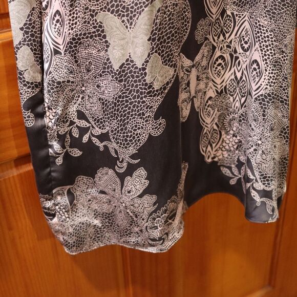 Odd Molly Silk Butterfly Print Purple Mini Dress Beaded Size 4 NWT - Picture 5 of 16